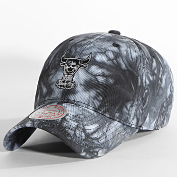  Mitchell and Ness - Casquette Fitted Scrunch Tie Dye Chicago Bulls Gris