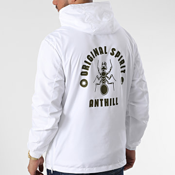 Anthill - Giacca a vento Original Spirit Bianco Verde Khaki