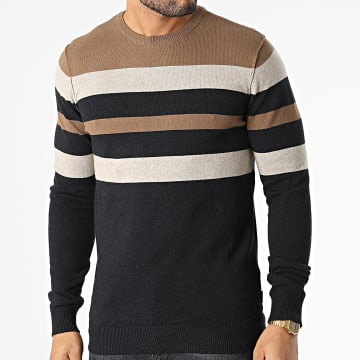  Blend - Pull 20714629 Noir Marron Beige
