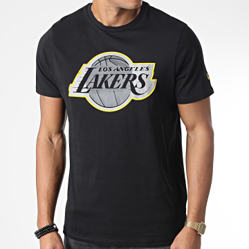 New Era - Tee Shirt Outline Logo Los Angeles Lakers Noir