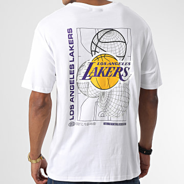  New Era - Tee Shirt Graphic Los Angeles Lakers Blanc