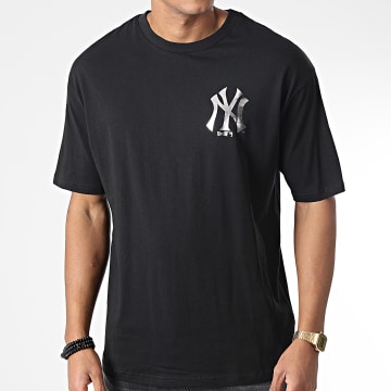  New Era - Tee Shirt Metallic New York Yankees Noir Argenté