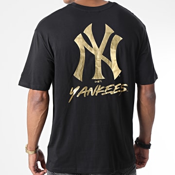 New Era - Tee Shirt Metallic New York Yankees Noir Doré