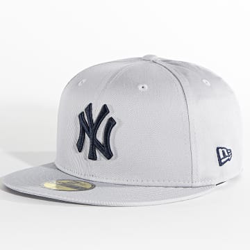  New Era - Casquette Fitted 59Fifty Side Patch New York Yankees Gris