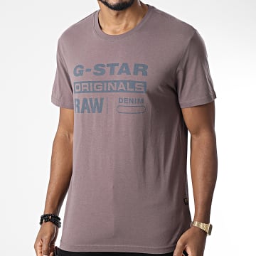  G-Star - Tee Shirt Originals Label D22204-336 Prune