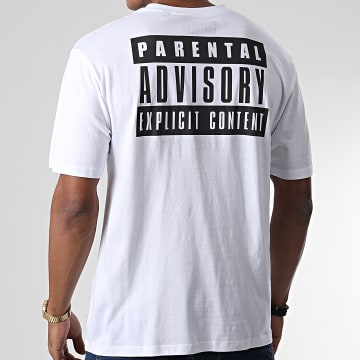  Only And Sons - Tee Shirt Parental Advisory Blanc