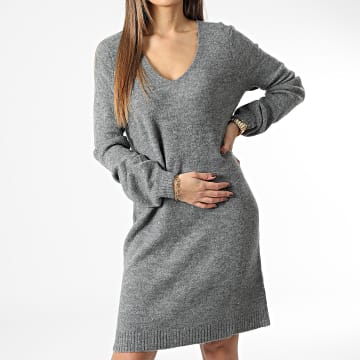  Only - Robe Pull Femme Elanora Gris Chiné