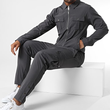  Classic Series - Ensemble Veste Zippée Et Pantalon Cargo XP156 Gris Anthracite
