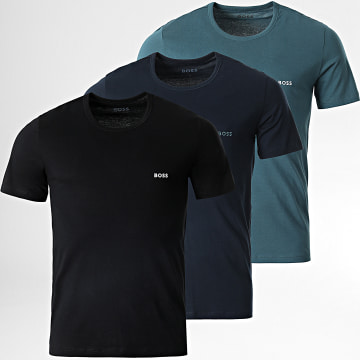  BOSS - Lot De 3 Tee Shirts 50475286 Noir Bleu Marine