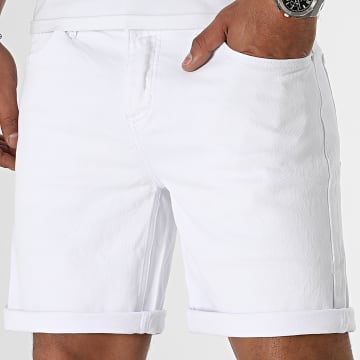  LBO - Short Jean Relaxed 0214 Blanc
