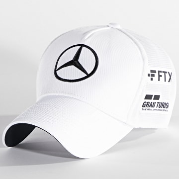 AMG Mercedes - Lewis Hamilton Driver Trucker Cap Blanco