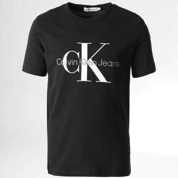  Calvin Klein - Tee Shirt Enfant Monogram Logo 0267 Noir