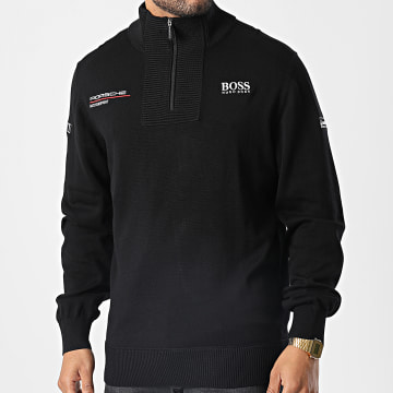  Porsche - Sweat Col Zippé 304401002 Noir