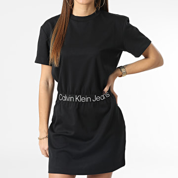  Calvin Klein - Robe Tee Shirt Femme 0356 Noir