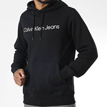 Calvin Klein - Felpa istituzionale con cappuccio 2551 nero