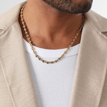 LBO - Collar Grano de Café 4mm Oro