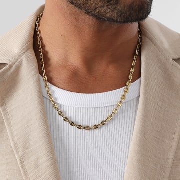 LBO - Collar Grano de Café 5mm Oro