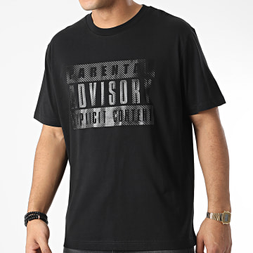 Parental Advisory - Oversize Camiseta Large Carbon Logo Negro