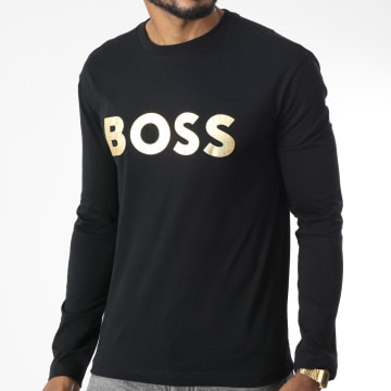  BOSS - Tee Shirt Manches Longues 50483760 Noir Doré