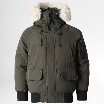  Frilivin - Parka Fourrure Enfant FD901 Vert Kaki