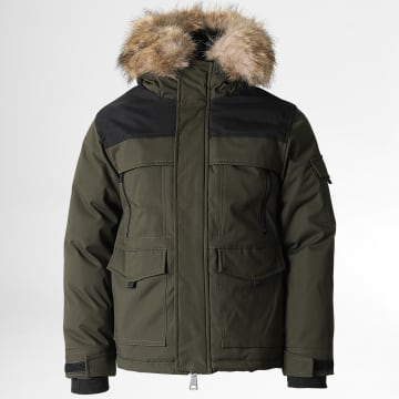  Frilivin - Parka Fourrure Enfant FD900 Vert Kaki