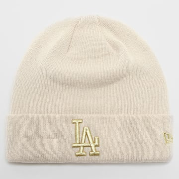  New Era - Bonnet Femme Metallic Cuff Los Angeles Dodgers Beige