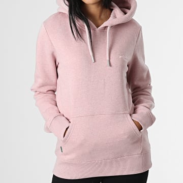  Superdry - Sweat Capuche Vintage Logo Embroidery W2011785A Rose Chiné