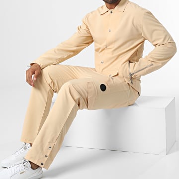  Zelys Paris - Ensemble veste et Pantalon Cargo Giovani Beige