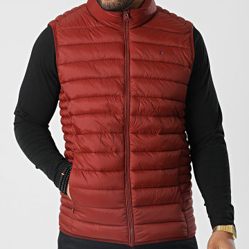  Teddy Smith - Doudoune Sans Manches Terry 12014310D Rouge Foncé