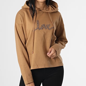  Only - Sweat Capuche Femme Naja Camel