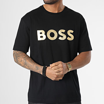  BOSS - Tee Shirt 50483774 Noir Doré
