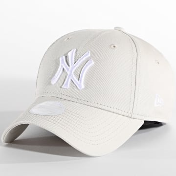  New Era - Casquette Femme 9Forty League Essential New York Yankees Beige