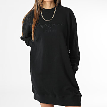  Pepe Jeans - Robe Sweat Crewneck Femme Lexie PL953201 Noir