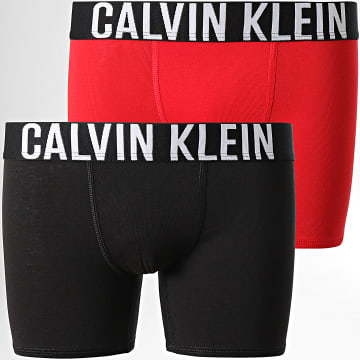  Calvin Klein - Lot De 2 Boxers Enfant 0404 Noir Rouge