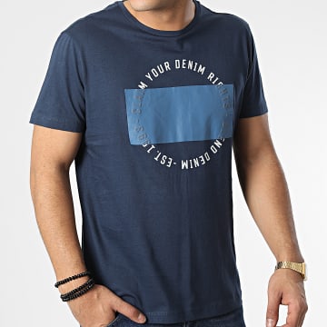  Blend - Tee Shirt 20715560 Bleu Marine