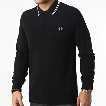  Fred Perry - Polo Manches Longues Twin Tipped M3636 Noir