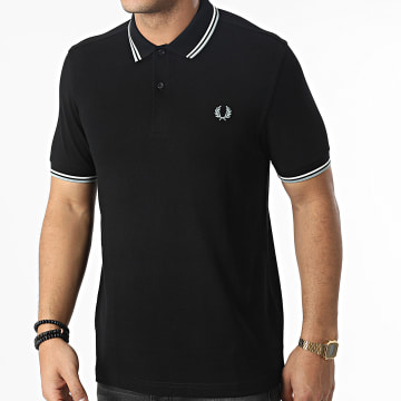  Fred Perry - Polo Manches Courtes Twin Tipped M3600 Noir