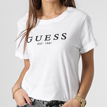  Guess - Tee Shirt Femme W2BI68 Blanc