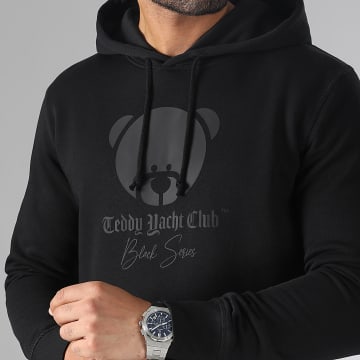 Teddy Yacht Club - Sudadera con capucha Black Series Head Collection Negra