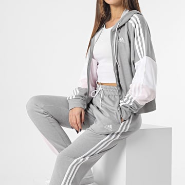Adidas Sportswear Ensemble De Survetement Femme HJ7312 Gris Chine Rose LaBoutiqueOfficielle
