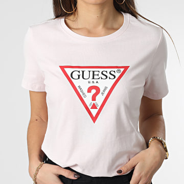 Guess - Tee Shirt Femme W1YI1B Rose