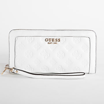  Guess - Portefeuille Femme Abey Blanc