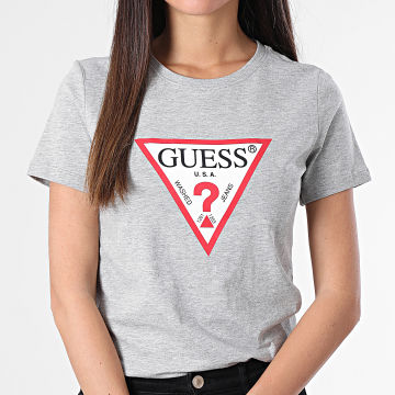Guess - Tee Shirt Femme W1YI1B Gris Chiné