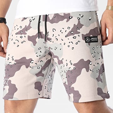  AMG Mercedes - Short Jogging MAPF1 701221830 Beige Gris Bordeaux Camouflage