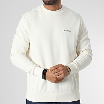  Calvin Klein - Sweat Crewneck Micro Logo Repreve 9926 Beige