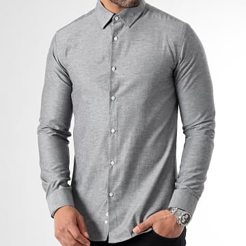  LBO - Chemise Manches Longues 2731 Gris Anthracite Chiné