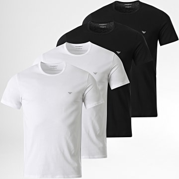  Emporio Armani - Lot De 4 Tee Shirts 111267-2F722 Blanc Noir