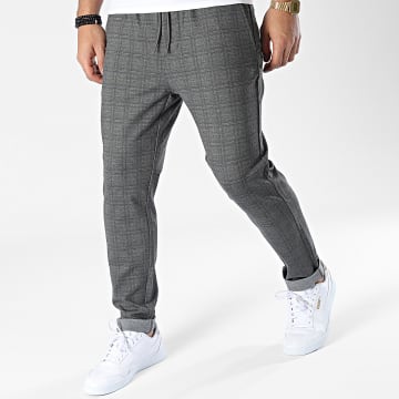  Only And Sons - Pantalon A Carreaux Linus Gris Anthracite