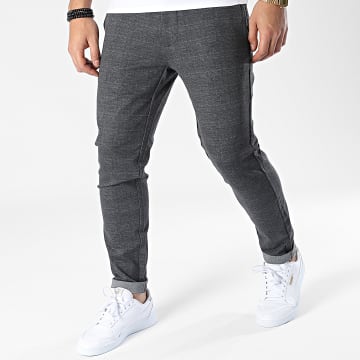  Only And Sons - Pantalon A Carreaux Mark Tap Check 22024047 Gris Anthracite