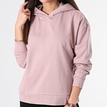  Only - Sweat Capuche Femme Ane Rose